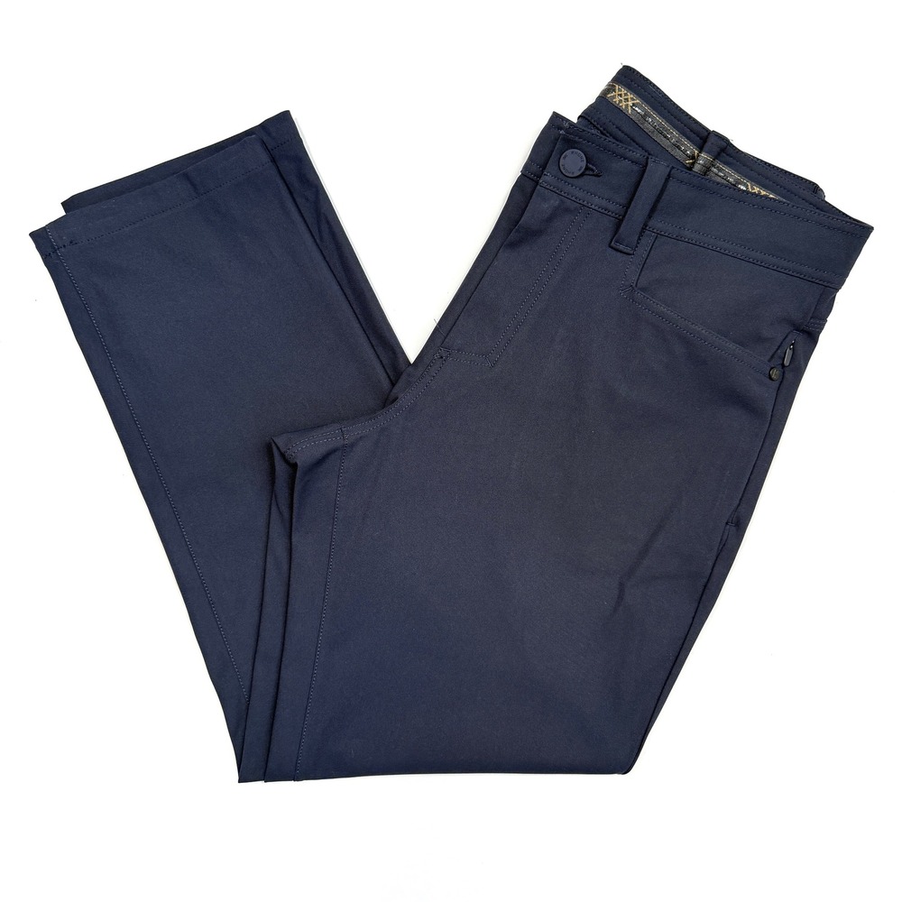 Rhone Commuter Five Pocket Slim Straight Pants Men 34x33‎ (ALTERED) Navy Blue